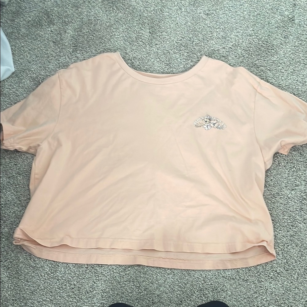 Peach Women's Top with Embellishment